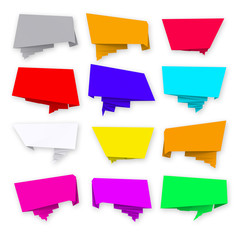 collection of various  papers on white background.