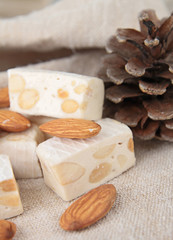 nougat with almonds