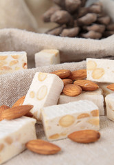 nougat with almonds