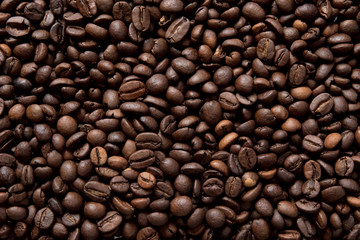 Coffee beans background