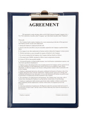 Agreement in a clipboard - 44787634