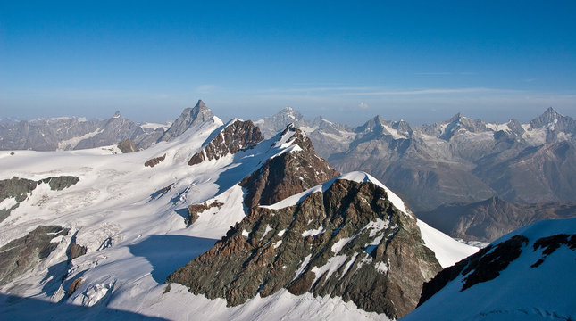 Breithorn Occidentale, Centrale, Orientale, Roccia Nera, Cervino