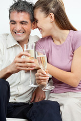 Couple Having Champagne