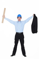 An ecstatic architect.