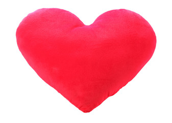 Heart love red pillow