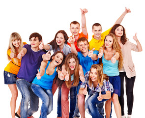 Obraz premium Group people isolated.