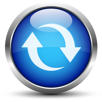Update Button Blau