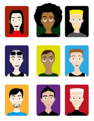 Set of Male Avatars