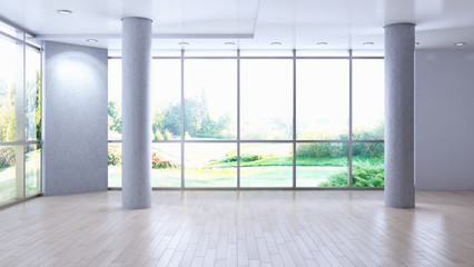 Fototapeta premium Empty living room