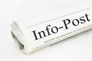 Info-Post Tageszeitung im Briefkasten