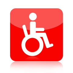 Handicap icon isolated on white background
