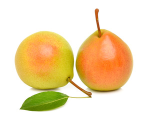 Two ripe sweet pears