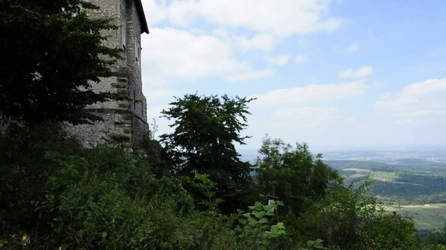 Panoramablick von der Burgruine Teck nach S&uuml;den