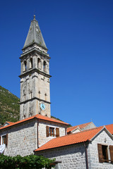 Beautiful view of Perast, town in Boka Kotorska bay