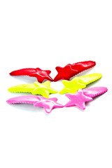 multi-colored fasteners for hair