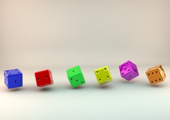 3d color cubes