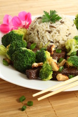 Colorful chinese meal