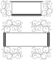 two decorative frames