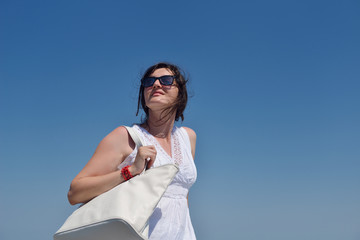 happy woman outdoor