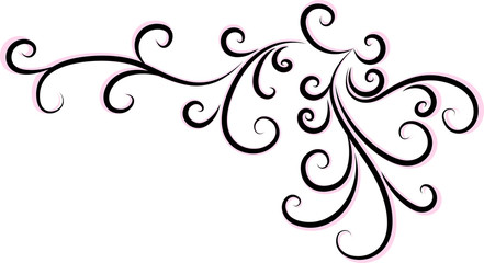 Decorative abstract corner.