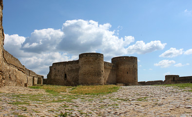 view on mediaval fortress in Bilhorod-Dnistrovskyi, Ukraine