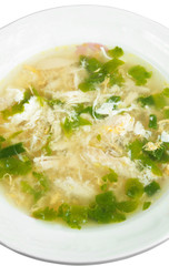 soup in plate