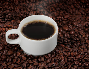 hot cup of coffee
