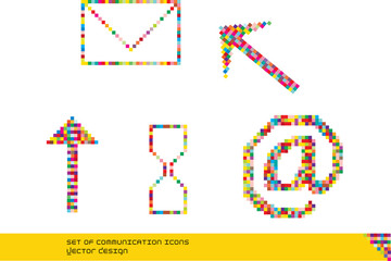 vector web communication icons