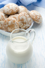 Milk and gingerbreads