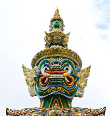 Guardian Statue at Wat Phra Kaew Grand Palace Bangkok