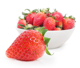 strawberries isolated