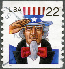 UNITED STATES - 1998: shows Uncle Sam