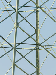 Stairs in an electricity pylon