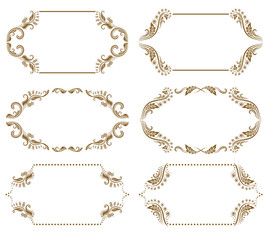 Set of ornate vector frames