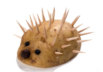 Creative fun - Potato hedgehog - obrazy, fototapety, plakaty