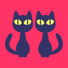 Simple card with two cats