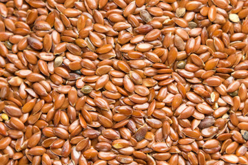 Flax seeds background