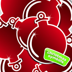 Christmas abstract sticker background