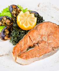 salmon steak