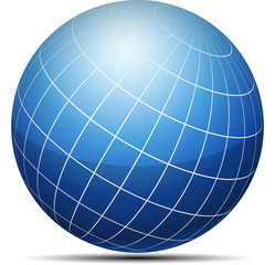 Blue globe