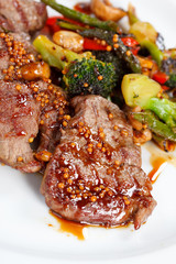 meat with vegetables