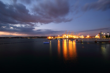 Fototapeta premium Evening Harbour, Koper, Slovenia