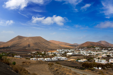 Lanzarote Yaiza white houses village