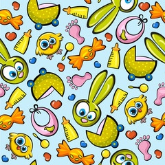 Cartoon children pattern