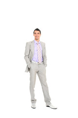 young business man full body