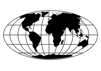 World map illustration