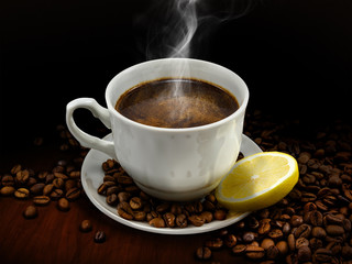 Warm cup of coffee
