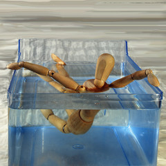 Wasser bis zum Hals, qu.