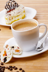 Coffee and milk chocolate candy
