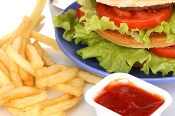 Big and tasty hamburger
